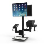 POS Machine Stand Pole Mounting Solutions With 360° Rotatable Around Pole