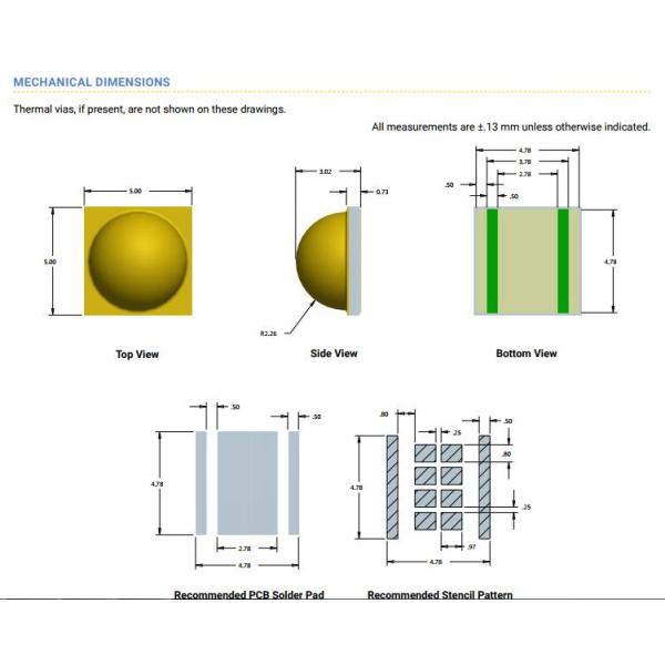 Xlamp XM2 High Power Led Chip XMLBWT 3000K 4000K High Bay Car Light Torch Light