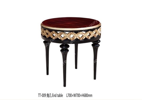 Quality Hand carved furniture moroccan end table small round coffee table  TT-009 for sale