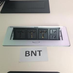 Buy cheap Aluminum flushed mounted hidden type tabletop pop up power socket outlet product