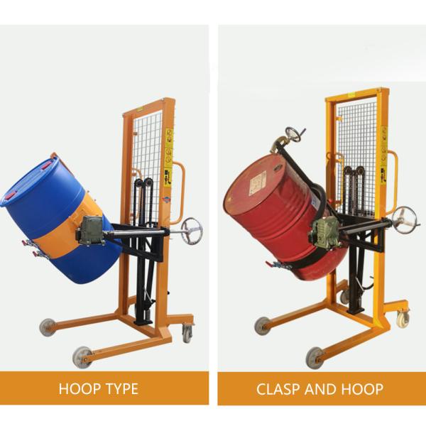 Quality 800mm  Stacker 520kg Hydraulic Drum Lifter Transporter Device for sale