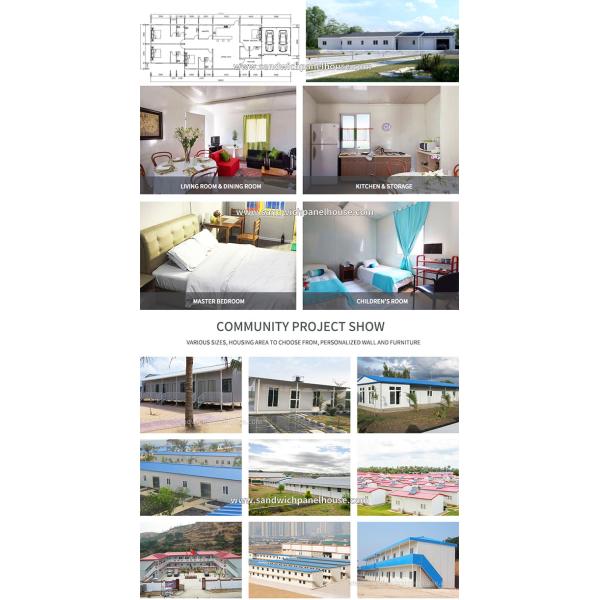 Affordable Modular Prefab Cabin Fire Resistant Sandwich Panel House