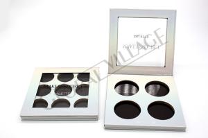 China Holographic Paper Empty Magnetic Eyeshadow Palette Makeup Pan Customized on sale