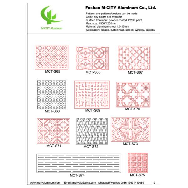 2mm Aluminum Perforated Panel with Powder Coated Surface and Custom RAL Colors for Decorative Facade Cladding