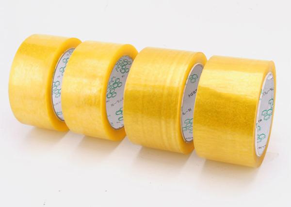 Quality Clear Self Adhesive Solvent Based Acrylic Booo Tape , Stoch Tape Long Term Adhesion for sale