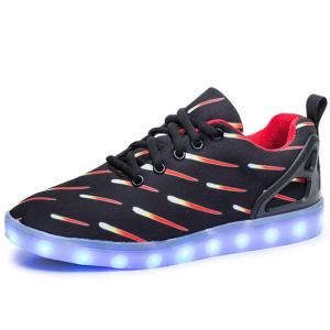 China Cool Boy Rechargeable LED Sneakers APP Simulation Function With Music on sale