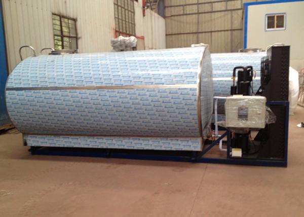 Quality Large Capacity 6000L Horizontal Milk Cooling Tank with Direct Expansion Refrigeration System for sale