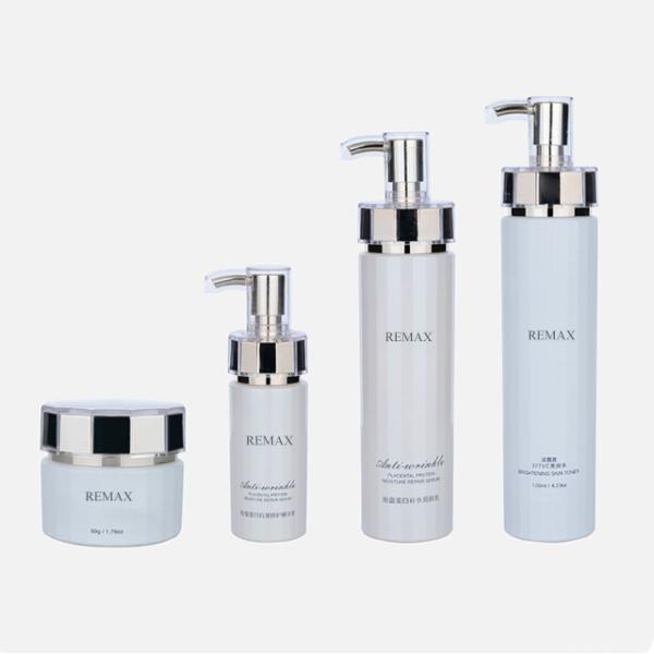 40ml/120ml/140ml/50g Glass Transparent cylindrical Smooth with Golde pump for