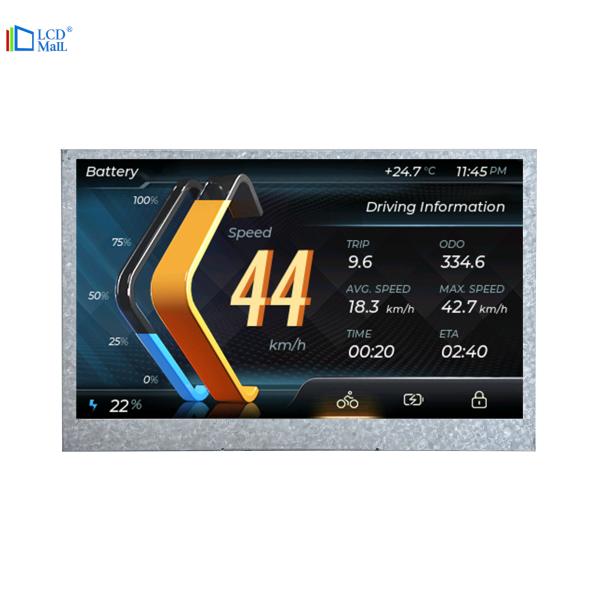 Quality RGB FPC Plugging Type Connection High Brightness LCD Display 4.3 Inch 480*272 Dots for sale