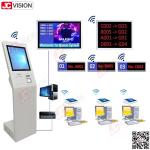 JCVISION Bank Hospital Lobby Queue Management System Ticket Machine Touch Screen
