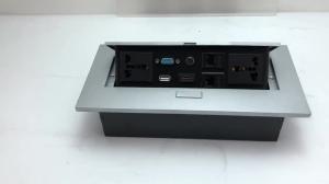 Buy cheap Multimedia conference desktop recessed mounted power socket with usb product