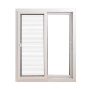 Buy cheap 80mm Touch Lock Fiberglass Net Double Sliding Window UPVC With Single Glass product