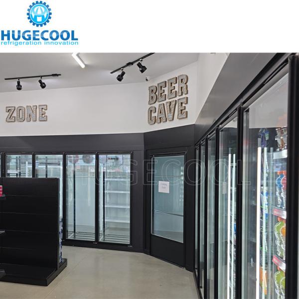Online Service Glass Door Walk In Cooler For Vegetable Fruit Refrigerator