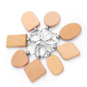 Buy cheap Personalized Wooden Keychains With Name Customized Round Sublimation Keyring product
