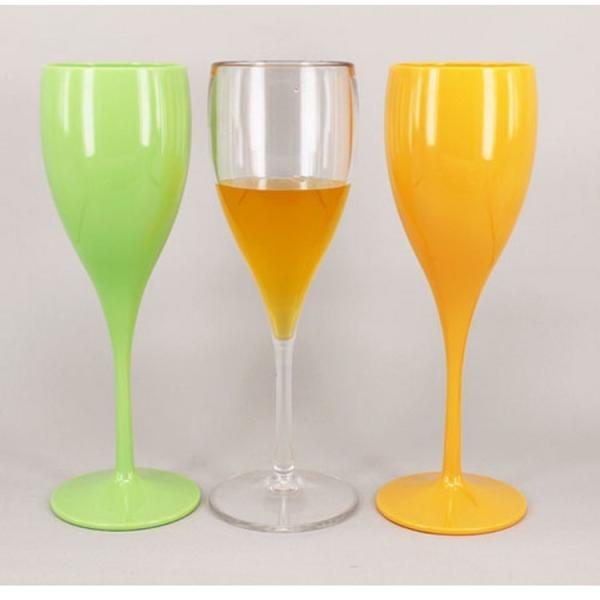 Quality Reusable Dishwasher Safe Plastic Champagne Glasses Unbreakable Acrylic Champagne Flutes for sale
