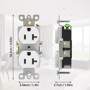 125V Eletrical Receptacle Socket Tamper Resistant 2500W