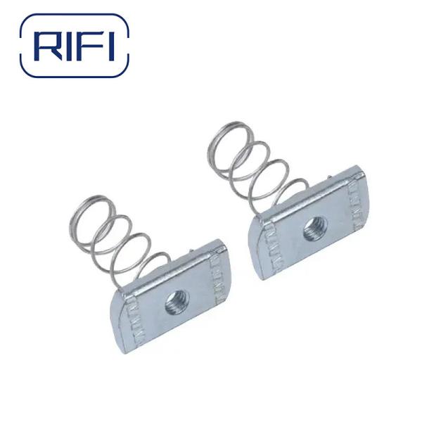Quality Spring Loaded Design Metal Hardware Fasteners Welding Square Spring Nut for sale