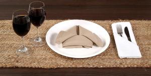 China Rectangle Ramie 2.5mm Natural Woven Table Fabric Placemats on sale