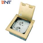 double EU power connector flip up floor socket