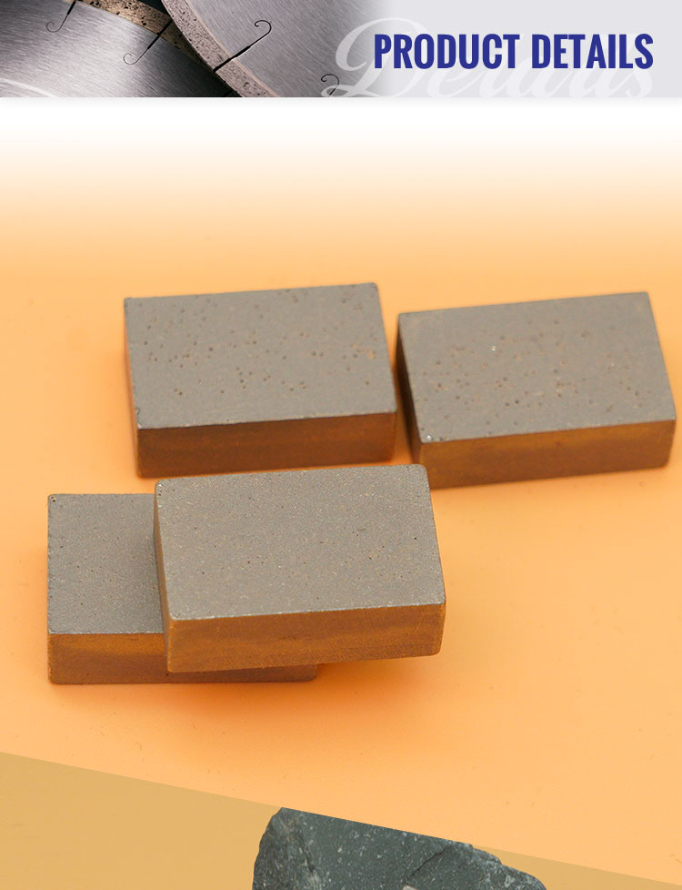 Sintered Diamond Segment for Indonesian Lava Stone Cutting High Frequency Brazed