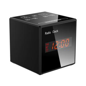 China Home Security AC110V 140° Lenses Alarm Clock Spy Camera Wifi Cube on sale