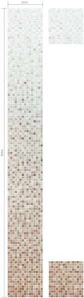Quality Plain beige variation decoration mosaic gradation pattern for simply styple for sale