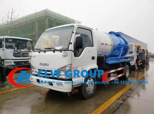 Buy cheap Euro V Diesel Engine 4000L 98HP ISUZU Sewage Pump Truck product
