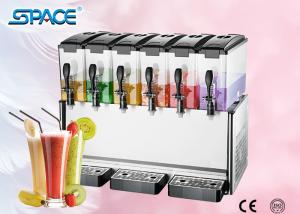 China Fast Cooling Six Tank Juice Dispenser Machine , Electric Beverage Dispenser on sale