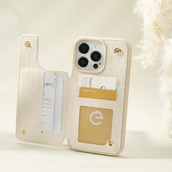 iPhone 13Pro Max 6.7 "-, wallet case with card holder, leather protective case with ring holder,