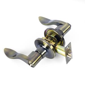 China Zinc Alloy Tubular Lever Antique Bronze Door Lock Handle Set Mortise Door Lock on sale