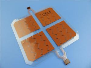 Buy cheap Double Layer Flexible PCB Built On Transparent PET with Immersion Gold and PI Stiffener for Automobile Sensor product