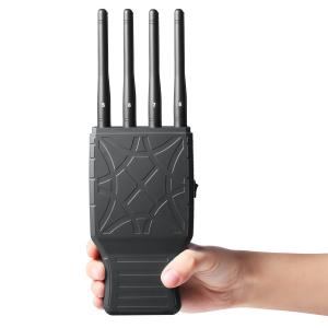 China Plastic 8 Antennas Portable 2G 3G 4G 5G WIFI Signal Jammer With Nylon Case on sale