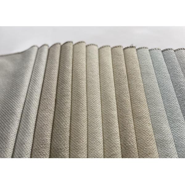 Knitted Linen Sofa Fabric Flame Retardant Faux Linen Fabric Polyester