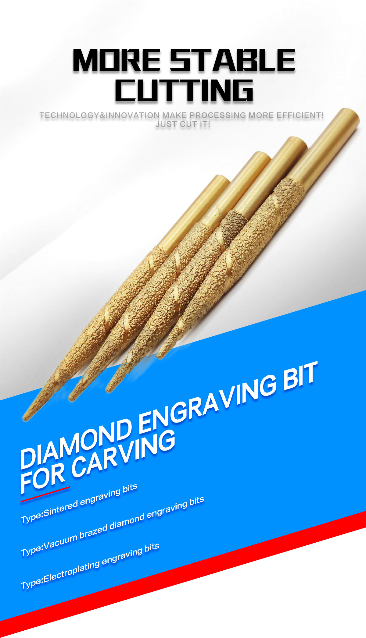 Stone Polishing Stone Profiling Router Bits A20 B20 E20 F20 with Customized Support