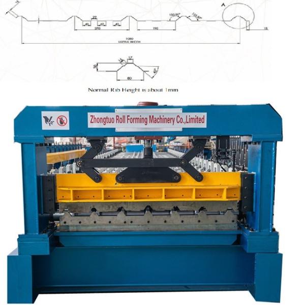Quality Molding Frame 0.3 Mm Trapezoidal Roofing Sheet Roll Forming Machine Metal for sale