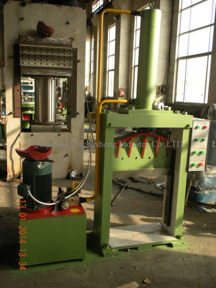 Hydraulic Guillotine Floor Rubber Cutting Machine Single Knife XQL 8T Width 660mm