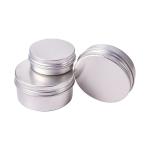 Screw Cap Empty Aluminum Cream Jar 15ml - 100ml Customized Capacity
