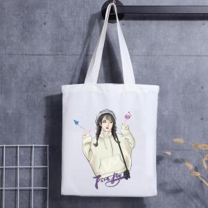 Custom Mini Canvas Tote Cotton Bag Printed Handbag Handle Canvas Tote Bag