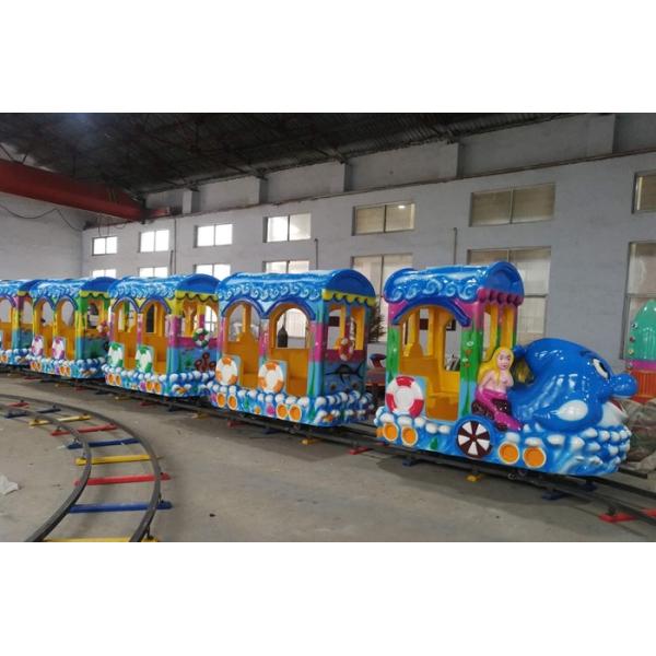14 Seats Funfair Kiddie Train Ride With Gorgeous LED Lights And Exciting Music