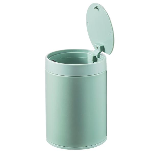 Quality 1.5L Stainless Steel Desktop Mini Trash Bin Pressing Type Support Occasion Selection for Office Waste Management for sale