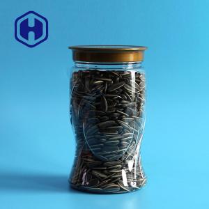 Buy cheap S Shape 34oz 1000ml Clear PET Jar Kernels Cashews Walnuts Dates product