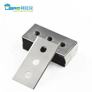 Buy cheap Three Hole Film Cutting Blade Double Bevels Industrial Razor Blade product