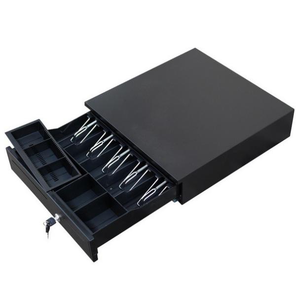 Quality 5 Bill 5 Coin 3 Position Lock POS Cash Register Cash Drawer Durable Mental Clip with RJ11 Interface for sale