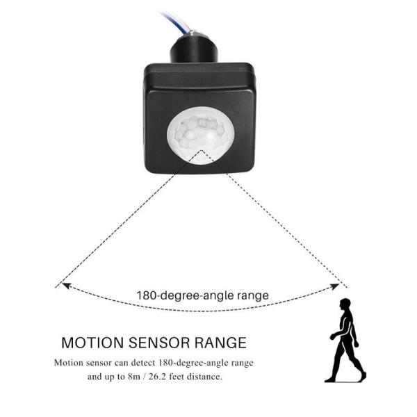 Floodlight PIR Outdoor Motion Sensor Switch Security Human Body