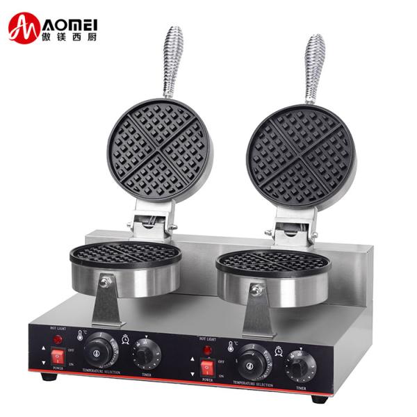 Quality Double Plate Belgium Waffle Baker Waffle Maker Machine for Waffles and Timer Feature for sale