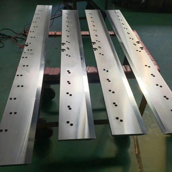 Quality Longer Lifetime TC inlay D2 M2 PM Crosscut Shear Straight Blade Sheeter Knives For Paper Cutting Machines for sale