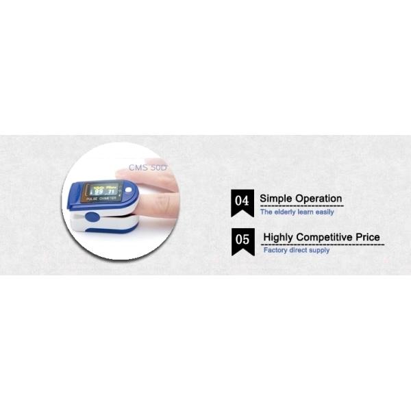 Bluetooth Finger Pulse Oximeter , Blood Pressure Monitor LCD Display 128*64