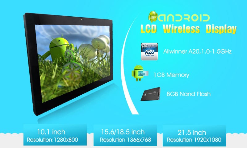 Easy Using Commercial Android Tablet 16 Inch With Multi OSD Language