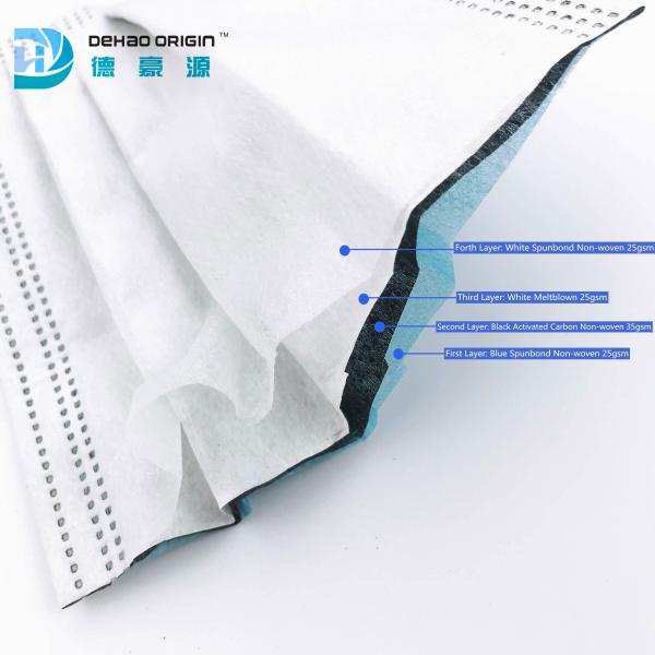9.5CM Ear Bands NIOSH Disposable Activated Carbon Face Mask