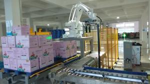 High Flexibility Robotic Palletizing System For Cartons 0.5 - 0.7MPa Air Pressure